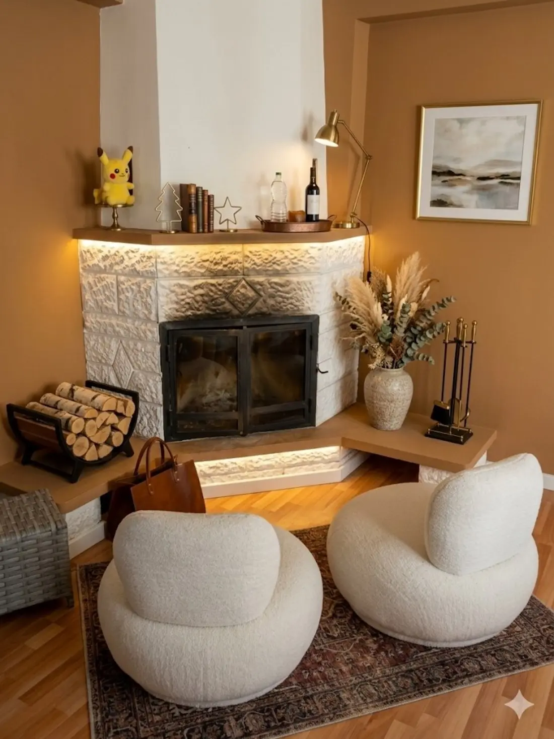 Relaxing fireplace
